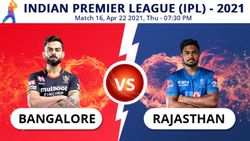 Ipl 2021 Rcb Vs Rr Match 16 Toss Report And Playing 11 Update