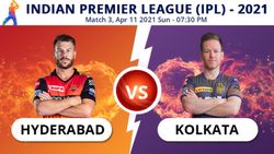 Ipl 2021 Srh Vs Kkr Match 3 Toss Report And Playing 11 Updates