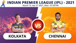 Ipl 2021 Kkr Vs Csk Match 15 Toss Report Kolkata Wins Toss Opts To Field