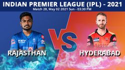 Ipl 2021 Rr Vs Srh Match 28 Toss And Playing 11 Report Sunrisers Opt To Bowl Warner Dropped