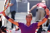 Nadal Starts With A Bang In Madrid As Casillas And Raul Watch On