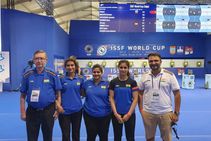 Osijek Shooting World Cup Indian Women S 10m Air Pistol Team Clinches Bronze