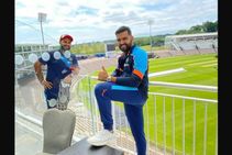 World Test Championship Final Rohit Sharma Rishabh Pant Share Image Upon Arrival In Southampton