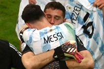 Emiliano Martinez Lionel Messi Argentina Copa America