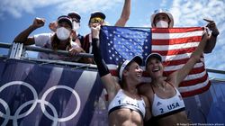 Tokyo Olympics Usa Team Strike Gold In Beach Volleyball