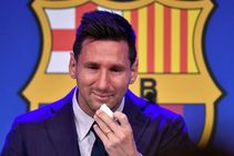 Lionel Messi Barcelona News Conference Psg Move