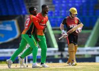 Cpl 2021 Guyana Amazon Warriors Vs Trinbago Knight Riders Romario Helps Warriors Super Over Heist