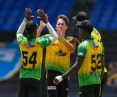 Cpl 2021 Jamaica Tallawahs Vs St Kitts Nevis Patriots Brooks Pretorious Power Jamaica