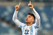 Venezuela 1 3 Argentina Lionel Messi Lautaro Martinez Joaquin Correa Angel Correa Qatar 2022 World Cup Qualifying