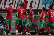 Portugal Luxembourg Ronaldo Scores Hat Trick As Santos Side Remain In Pursuit Of Group A Lead