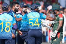 T20 World Cup Sri Lanka Pacer Lahiru Kumara Gets Into A Scuffle With Bangladesh Batter Liton Das