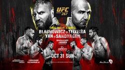 Ufc 267 Blachowicz Vs Teixeira Fight Card Date Timings In Ist Telecast And Live Streaming Details