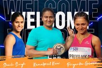 Talented Athletics Troika Of Kamalpreet Kaur Shaili Singh Priyanka Goswami Enter Ios Sports Fold
