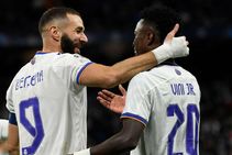 Karim Benzema Vinicius Junior Playing Against Us Real Madrid Derby Atletico Borussia Monchengladbach