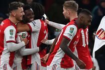 Arsenal 5 1 Sunderland Hat Trick Hero Nketiah Sends Gunners Through To Efl Cup Semi Finals