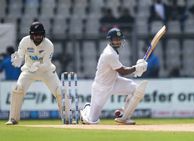 India Vs New Zealand 2nd Test Session 2 Report Mayank Keeps India Afloat After Ajaz Blows