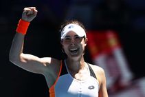 Australian Open Alize Cornet Defeats Garbine Muguruza