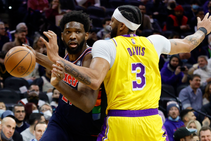 Embiid Leads Red Hot 76ers Past Lakers Without Lebron