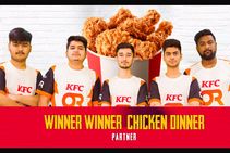 Winner Winner Kfc Dinner Kfc India Joins Hands With Or Esports As Official Chicken Dinner Partner
