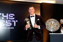 Fifa Best Lionel Messi Robert Lewandowski Mohamed Salah Mens Award