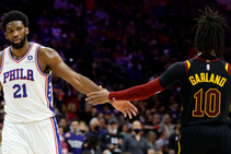 Embiid Triple Double 76ers Win Harden Debut Klay Scores Season High Warriors Win Lakers