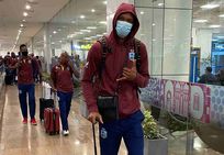 India Vs West Indies 2022 Windies Cricket Team Lands In Ahmedabad For Odis T20is