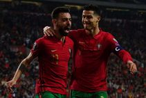 Portugal 2 0 North Macedonia Fernandes Double Sends Heavyweights To Qatar