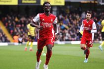 Watford 2 3 Arsenal Saka Shines As Gunners Keep Top Four Bid On Track