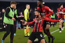 Napoli Milan Serie A Title Race Olivier Giroud Goal