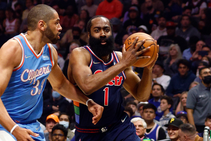 Harden Stars 76ers Close Eastern Conference Top Seed Warriors Heat Beaten