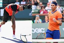 Kyrgios Gives Reporter Serve Ball Kid Near Miss Nadal Defeat