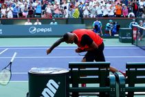 Kyrgios Racket Smash Nearly Hit Ball Boy After Indian Wells Nadal Defeat Ben Stiller