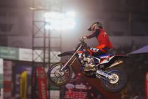 Mrf National Supercross Bike Racing Rugved Bags Golden Double Prajwal Jinendra Shine