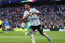 Italy Argentina Finalissima Lionel Messi Angel Di Maria