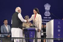 Pm Narendra Modi Flags Off First Ever Torch Relay For Chess Olympiad Torch Will Be Taken 75 Cities