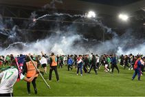 Saint Etienne Three Point Deduction Four Game Stadium Ban Crowd Trouble
