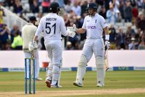 India Vs England Edgbaston Test Day 4 Highlights Root Bairstow Century Stand Keeps Hosts Head