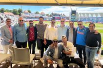 India Vs England Ms Dhoni Spotted In Stands During The 3rd T20i In Trent Bridge To Cheer Team India