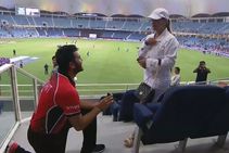 Hong Kong Cricketer Kinchit Shah Proposes To His Girlfriend In Stadium After India Match