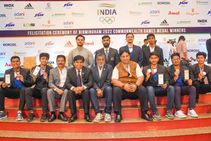 Indian Olympic Association Felicitates Contingent Of Dota 2 For Winning Bronze Medal In Cwg 