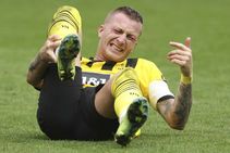 World Cup Fear Marco Reus Germany Dortmund Forward Suffers Ankle Ligament Injury Revierderby