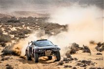 Morocco Rally Chicherit Grabs Lead As Al Attiyah Wins Stage Loeb Battles To Keep Brx On Top