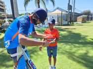 T20 World Cup 2022 Rohit Sharma Asks 11 Year Old Boy To Bowl At Him In The Nets Watch Video