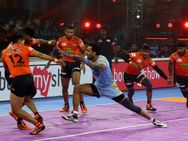 Pkl U Mumba Vs Up Yoddhas Highlights Guman Singh Jai Bhagwan Shine As U Mumba Register Big Win