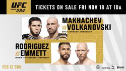Ufc 284 Date Timing Card Headliner Broadcast And Ticket Information Of Octagon Return To Australia