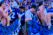 Fifa World Cup 2022 Argentina Female Fan Goes Topless At Lusail Stadium Pics Go Viral