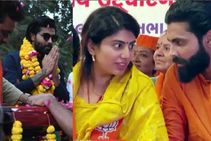 India Cricketer Ravindra Jadeja S Wife Rivaba Wins In Gujarat Assembly Polls By 50000 Votes