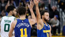 Nba Curry And Thompson Dominate As Warriors Down Celtics Short Handed Nets Claim Fine Win