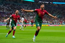 World Cup 2022 Rafael Leao Heaps Praises On Hat Trick Hero Goncalo Ramos