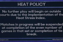 Australian Open Extreme Heat Forces Players Off Court In Melbourne